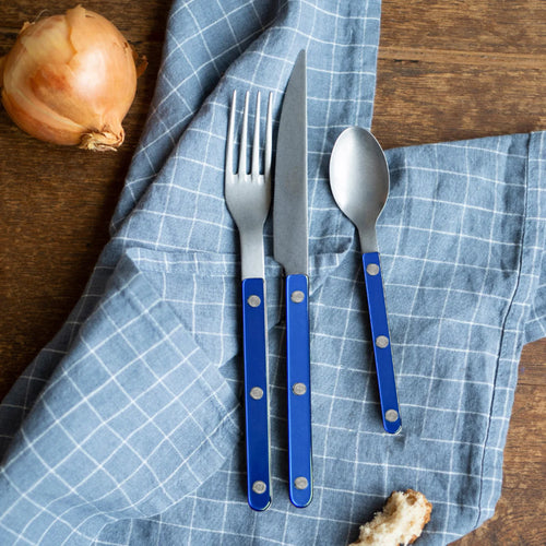 Sabre Paris 4 Pieces Vintage Cutlery Set Lapis Blue – detail