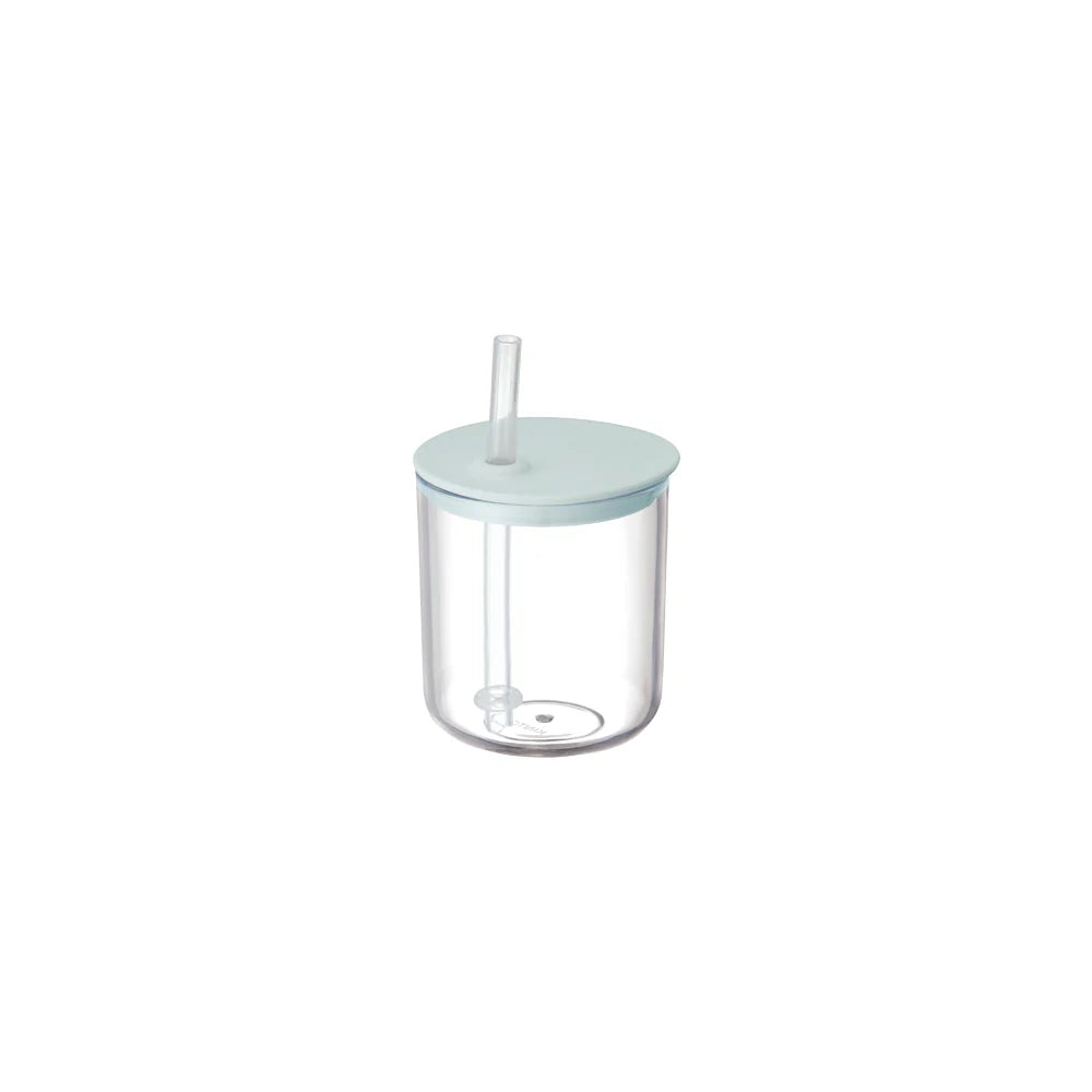 Kinto - Bonbo Straw Cup 200ML | Blue Grey Light