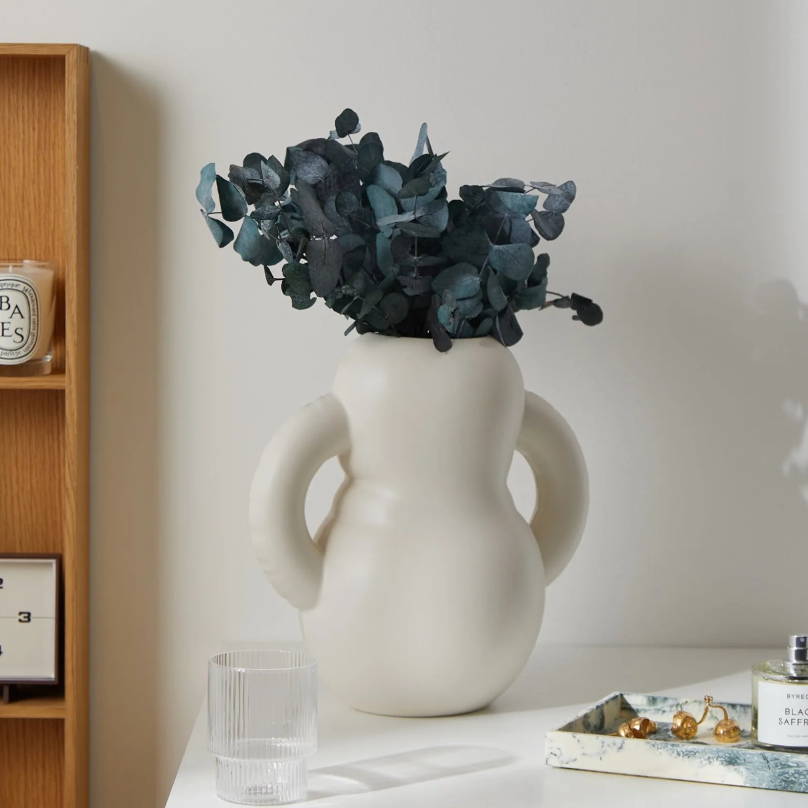 Home Studyo - Oscar Vase | Bone White