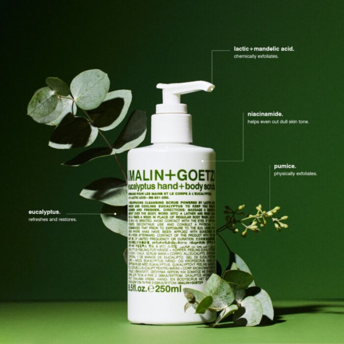 Malin + Goetz - Eucalyptus hand+body Scrub.