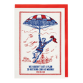 We Haven't Got A Plan letterpress greeting card by Archivist, printed in the UK on recycled paper