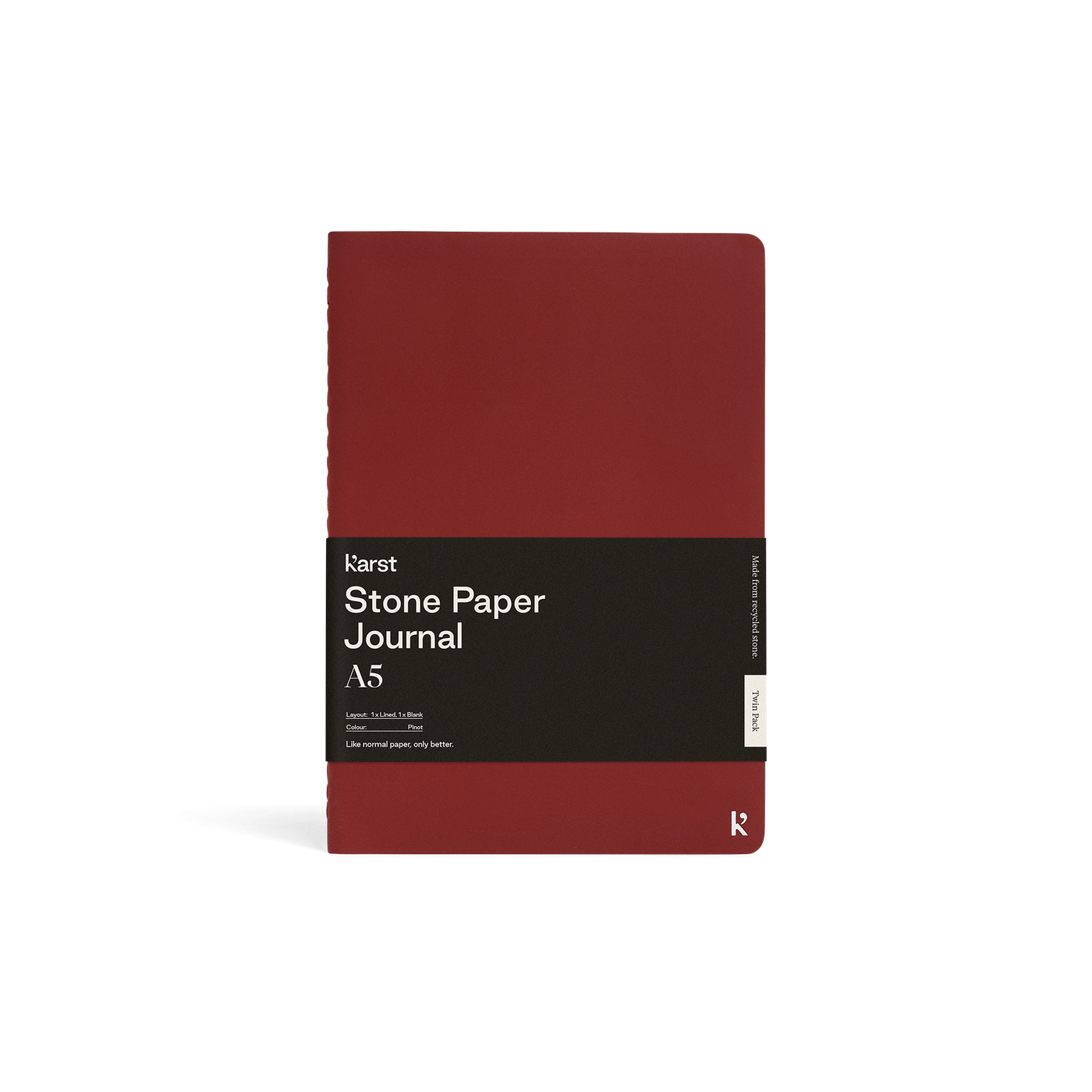 Karst - A5 Stone Paper Journal | Red