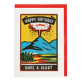 Have A Blast letterpress greeting card by Archivist, printed in the UK on recycled paper