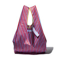 School Tie Fabric Bag – Red x Light Blue