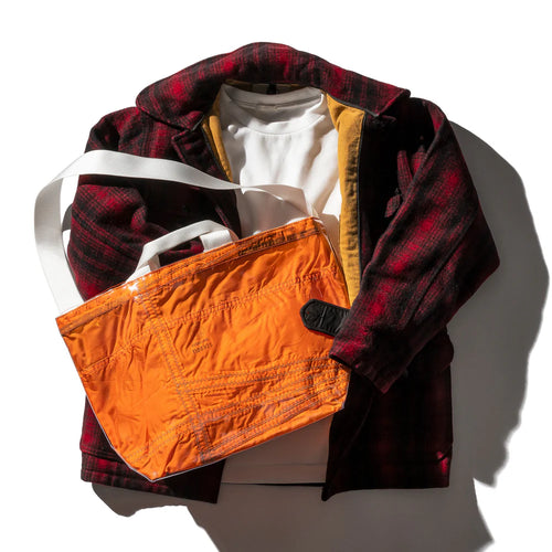 Puebco Covered Parachute Shoulder Bag Orange – detail