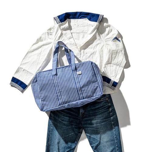 Puebco Shirt Fabric School Bag Stripe A – detail