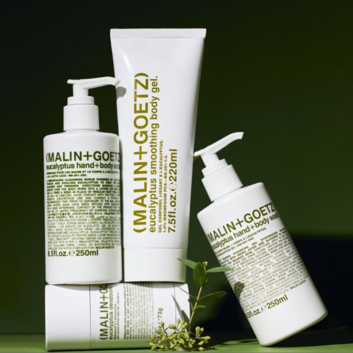 Malin + Goetz - Eucalyptus hand+body Scrub.