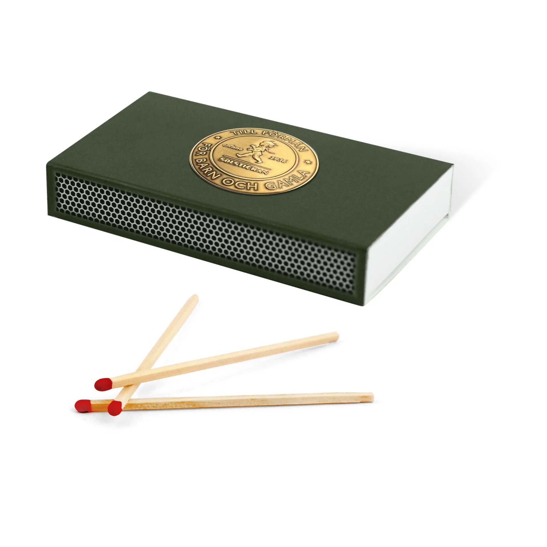 Solstickan Design - matchstick box 50 pack | Green
