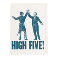 High Five letterpress notelet by Archivist, printed in the UK on recycled paper