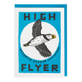 High Flyer letterpress notelet by Archivist, printed in the UK on recycled paper