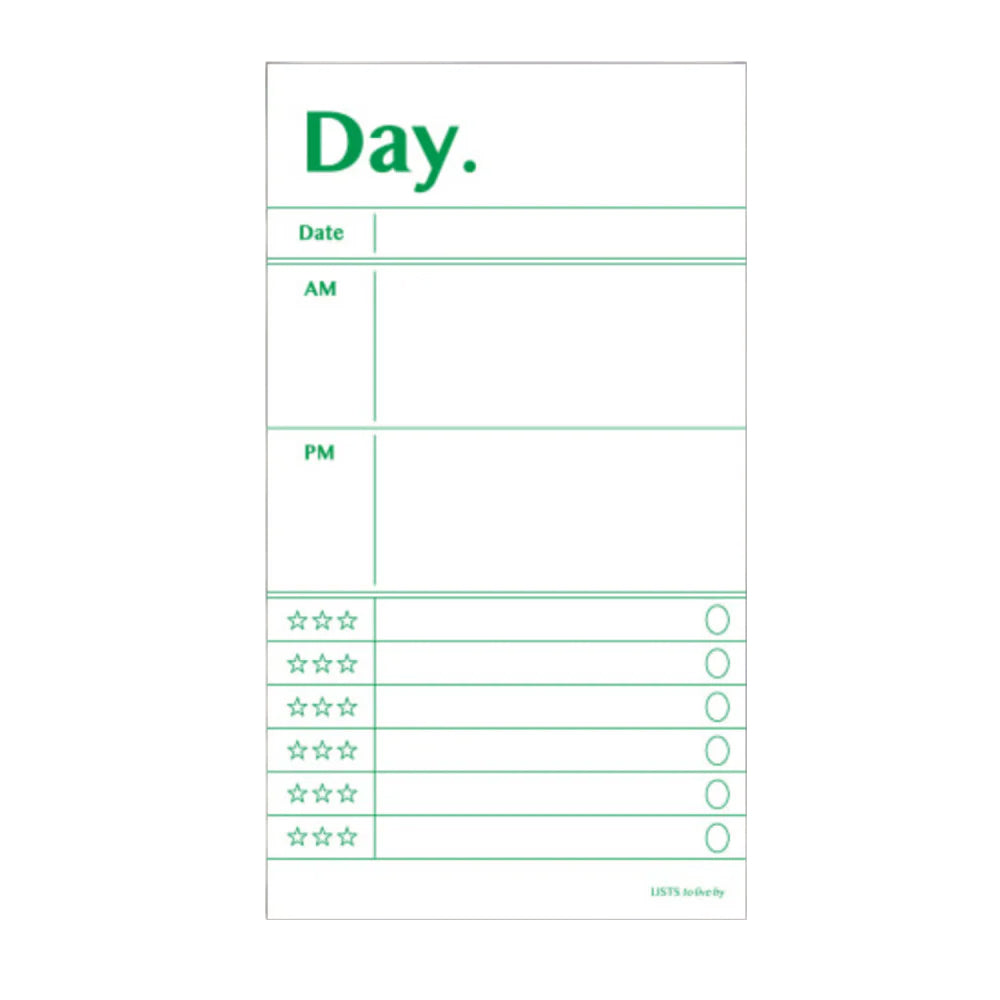 Paperian - List to Live By Memo | Day