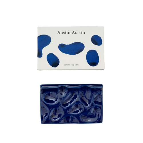 Austin Austin - Ceramic Soap Dish in Cobalt Glaze