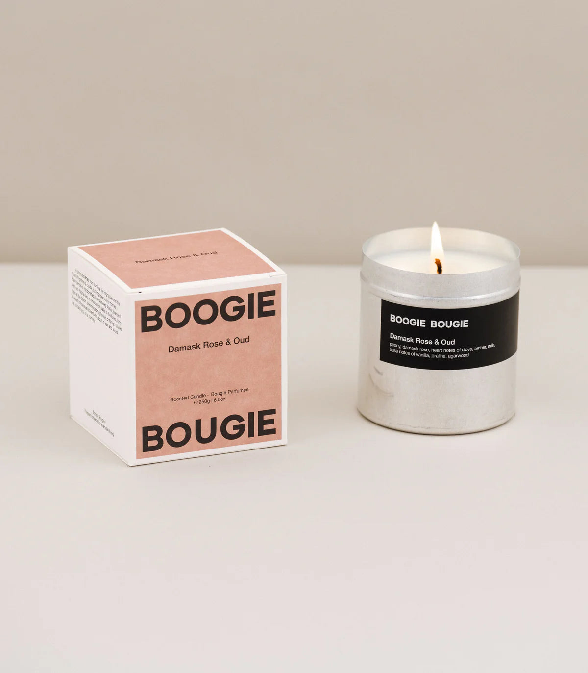 Boogie Bougie Candle - Damask Rose & Oud
