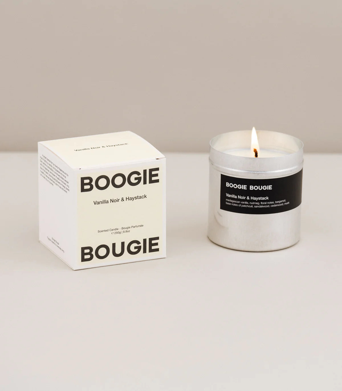 Boogie Bougie Candle - Vanilla Noir & Haystack