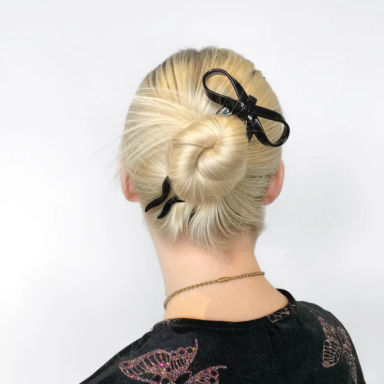 Chunks - Bow Hairpin in Large | Black