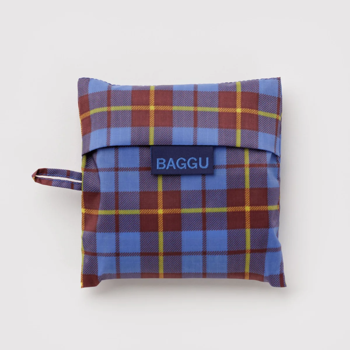 Baggu Standard reusable bag, blue tartan