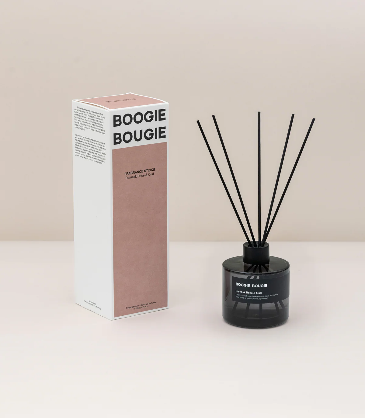 Boogie Bougie - Fragrance Sticks | Damask Rose & Oud 200ml