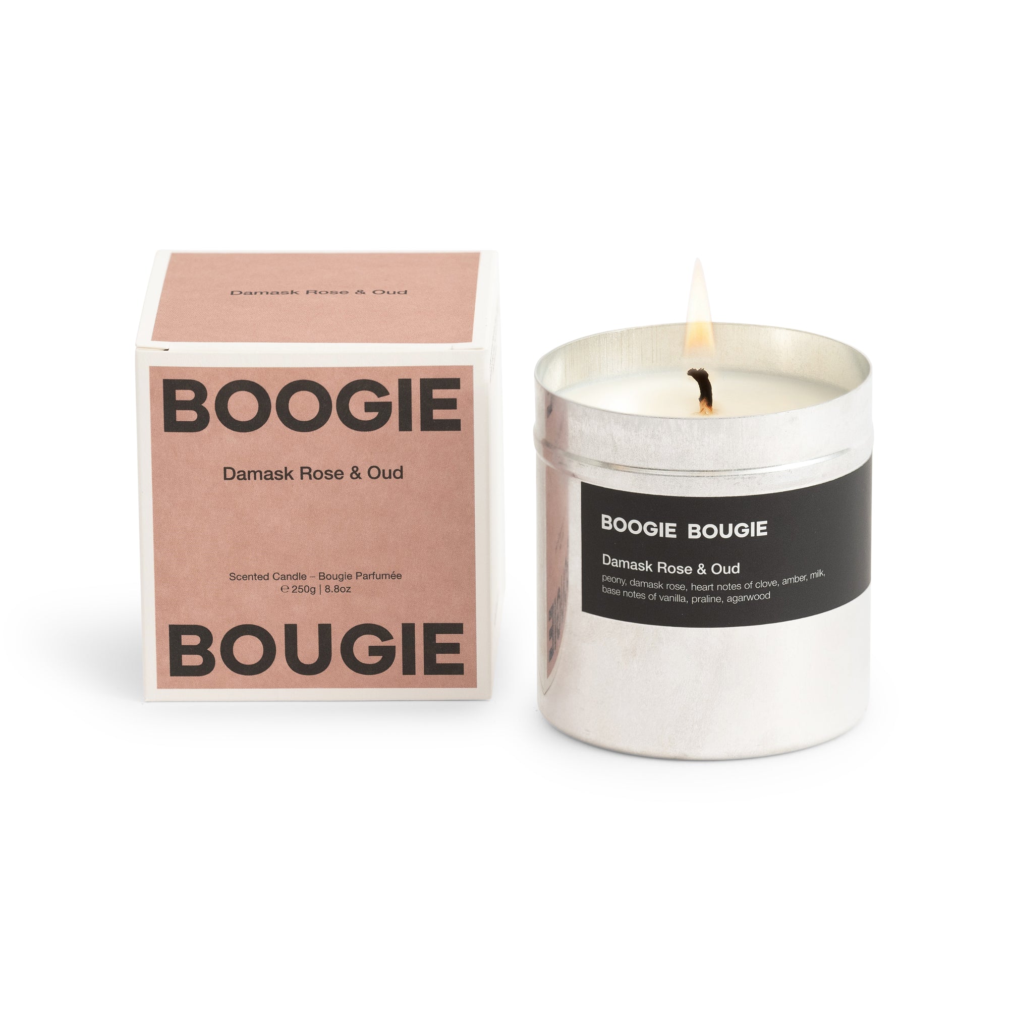 Boogie Bougie Candle - Damask Rose & Oud