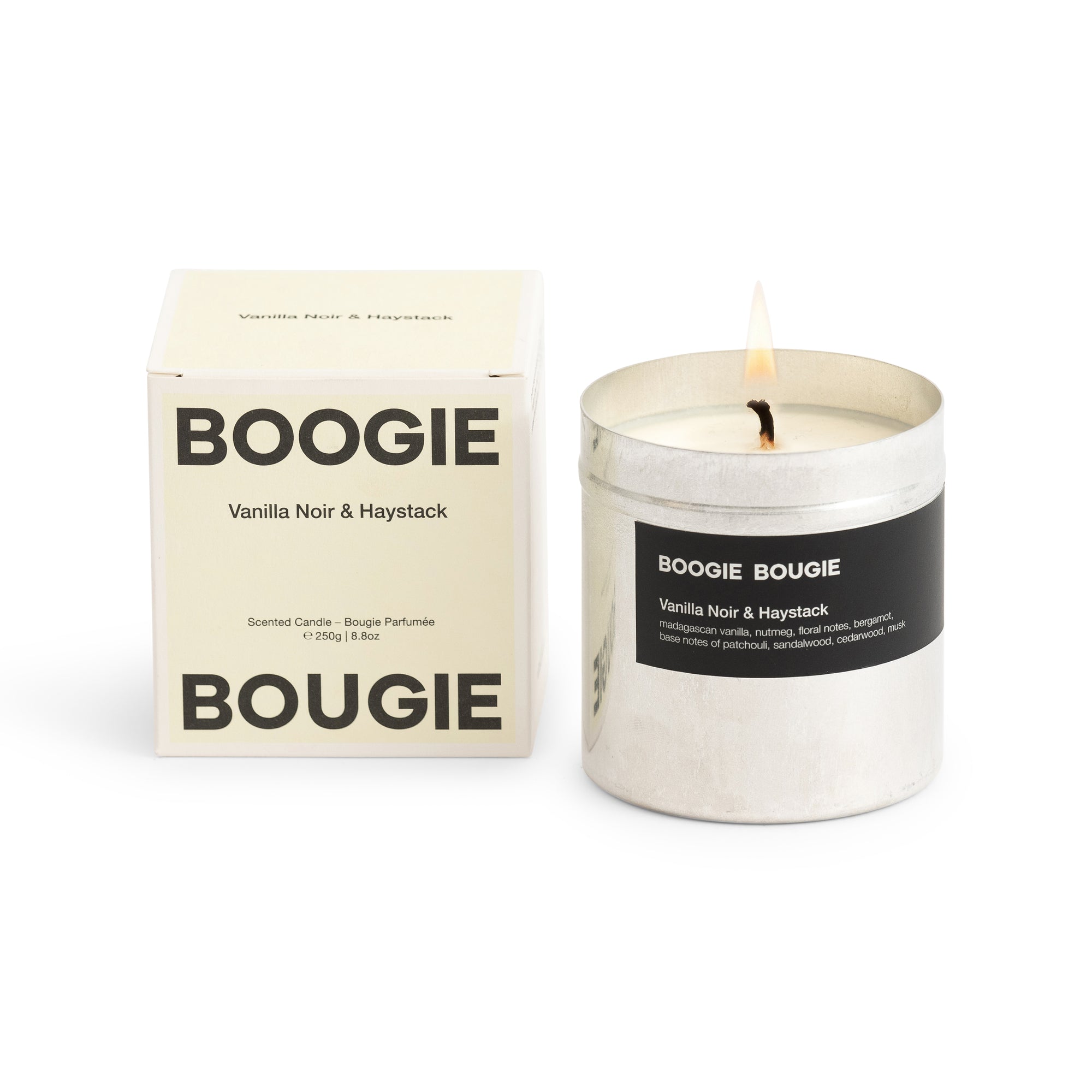 Boogie Bougie Candle - Vanilla Noir & Haystack