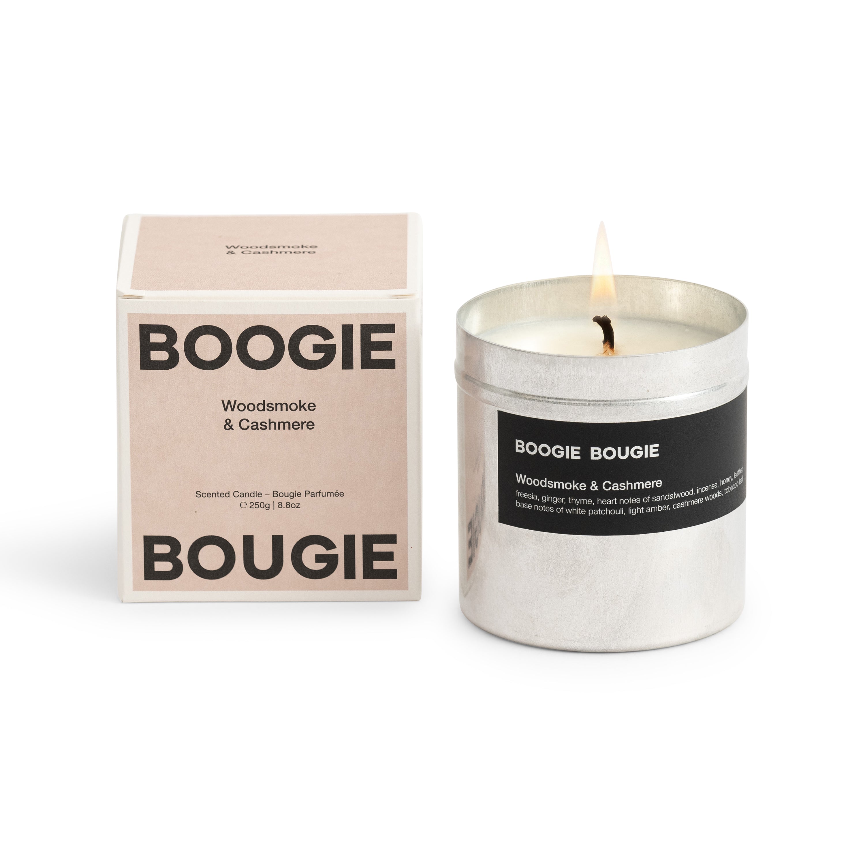Candle - Woodsmoke & Cashmere 250g
