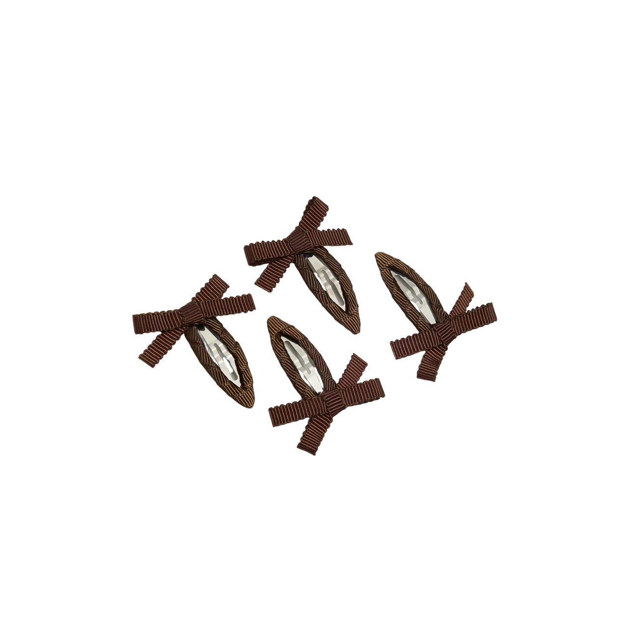Chunks - Bow Snap Clips | Chocolate
