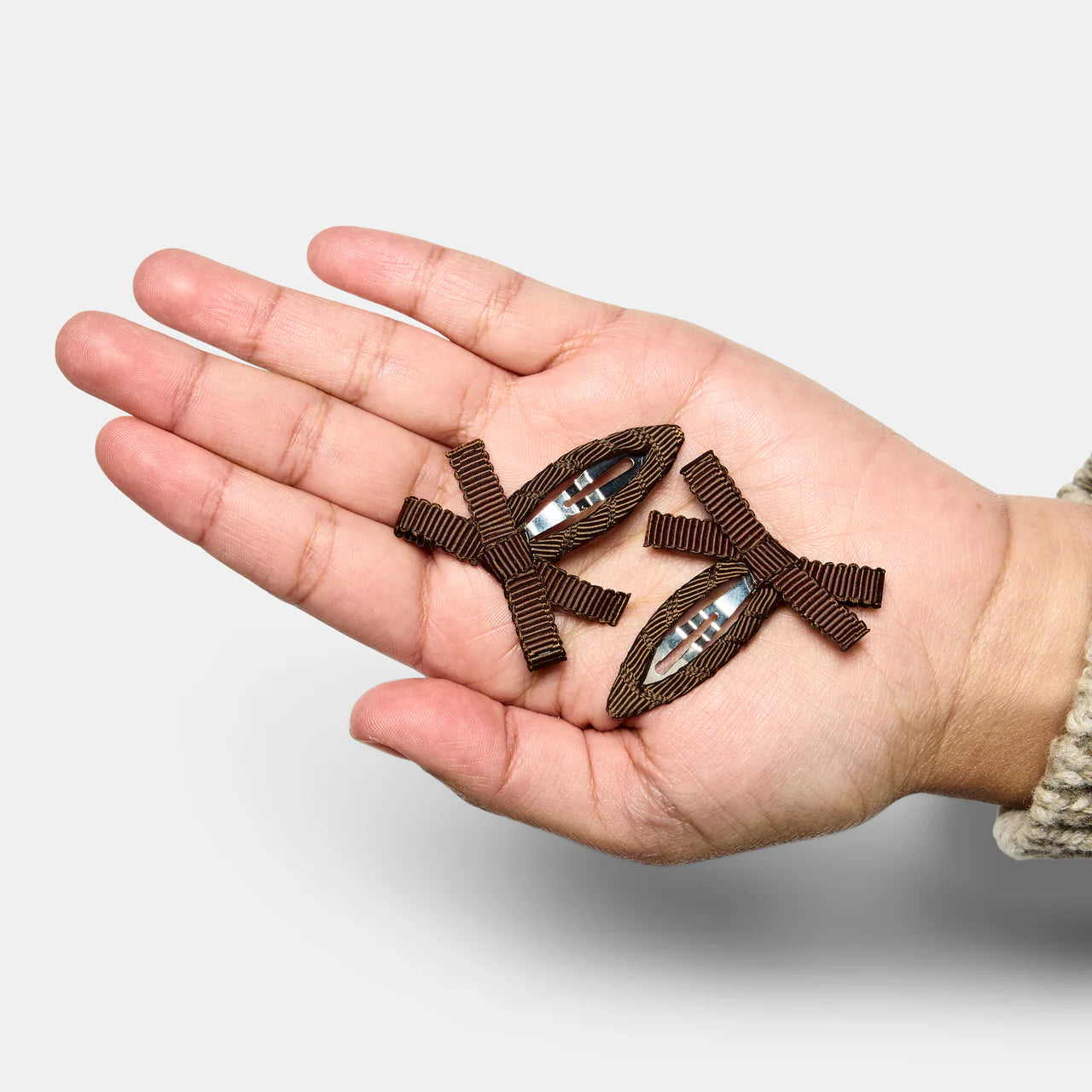 Chunks - Bow Snap Clips | Chocolate
