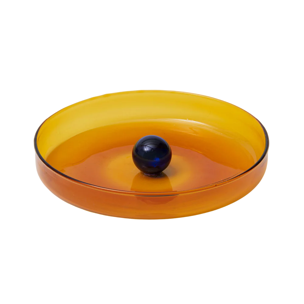 Block Design - Bubble Dish | Amber, Cobalt