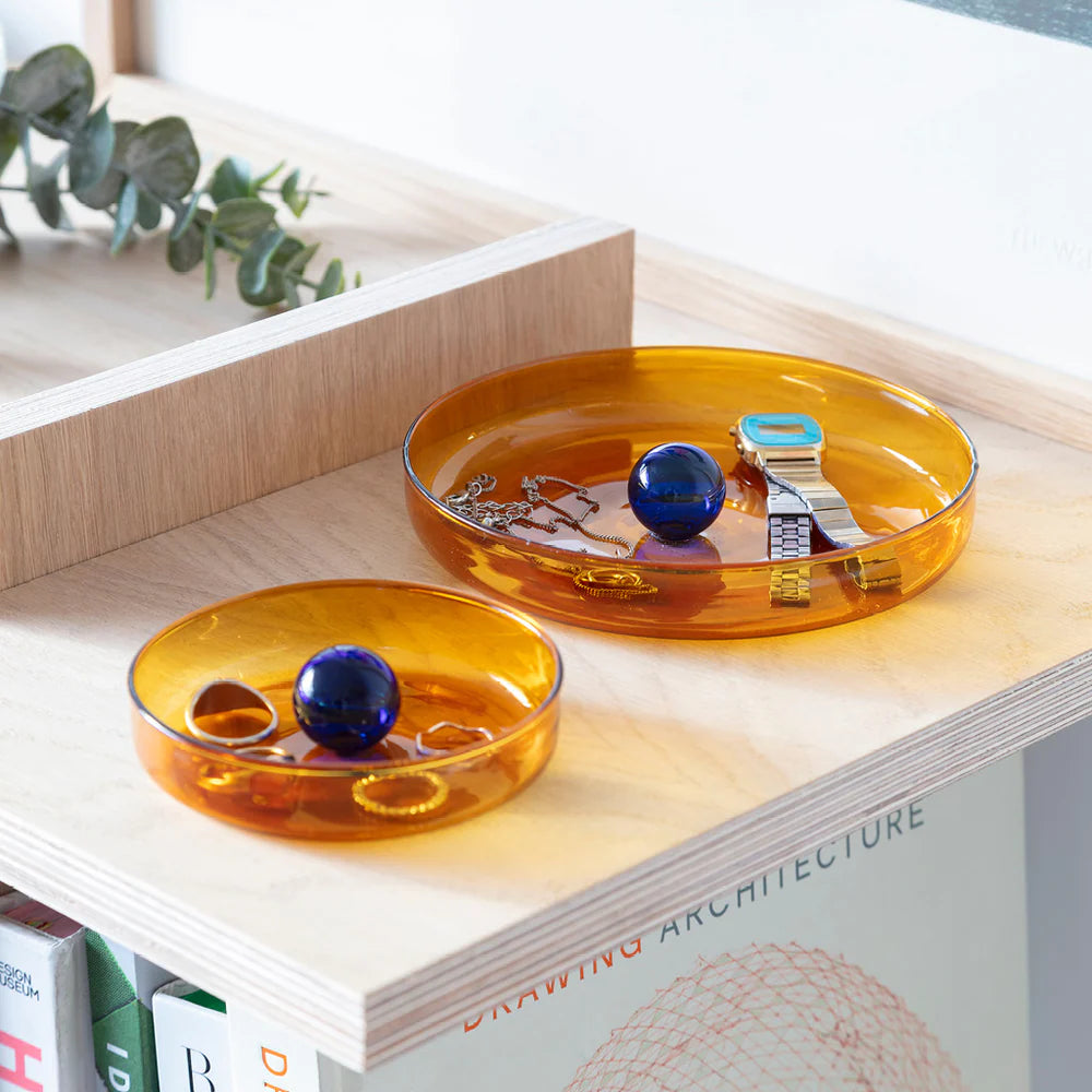 Block Design - Bubble Dish | Amber, Cobalt