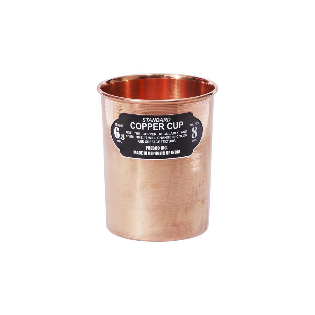 Puebco Copper Cup Straight, a stackable lightweight copper cup, at JUJUHOME London