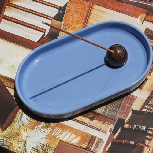 Studio The Blue Boy - Incense Holder | Ice Blue X Hickory