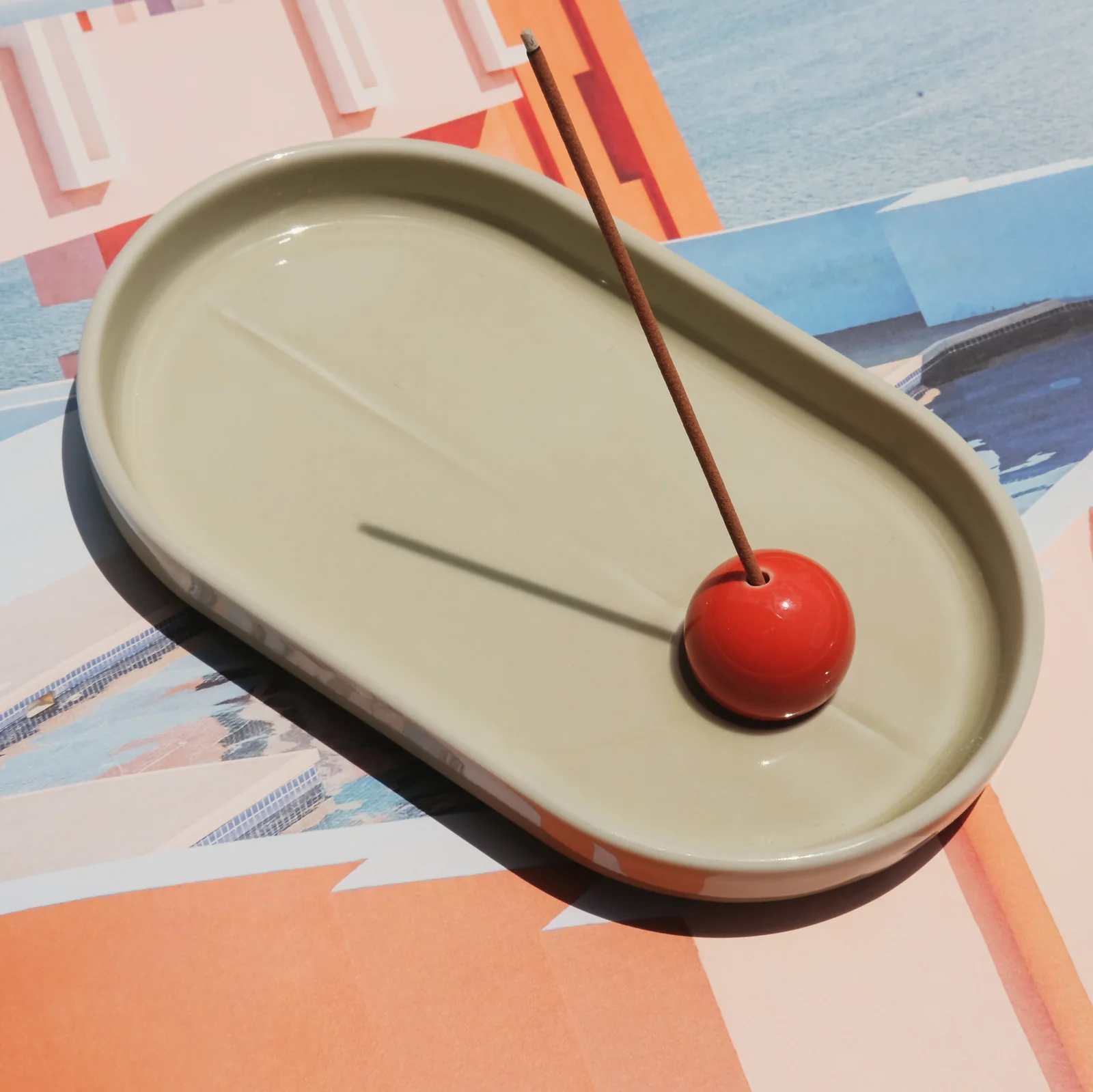 Studio The Blue Boy - Incense Holder | Bleached X Salamander Orange