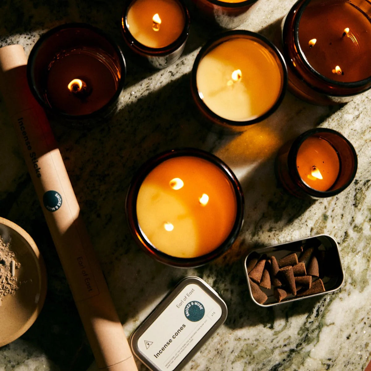 Earl of East - Soy Wax Candle 170ml [6oz] | Smoke & Musk