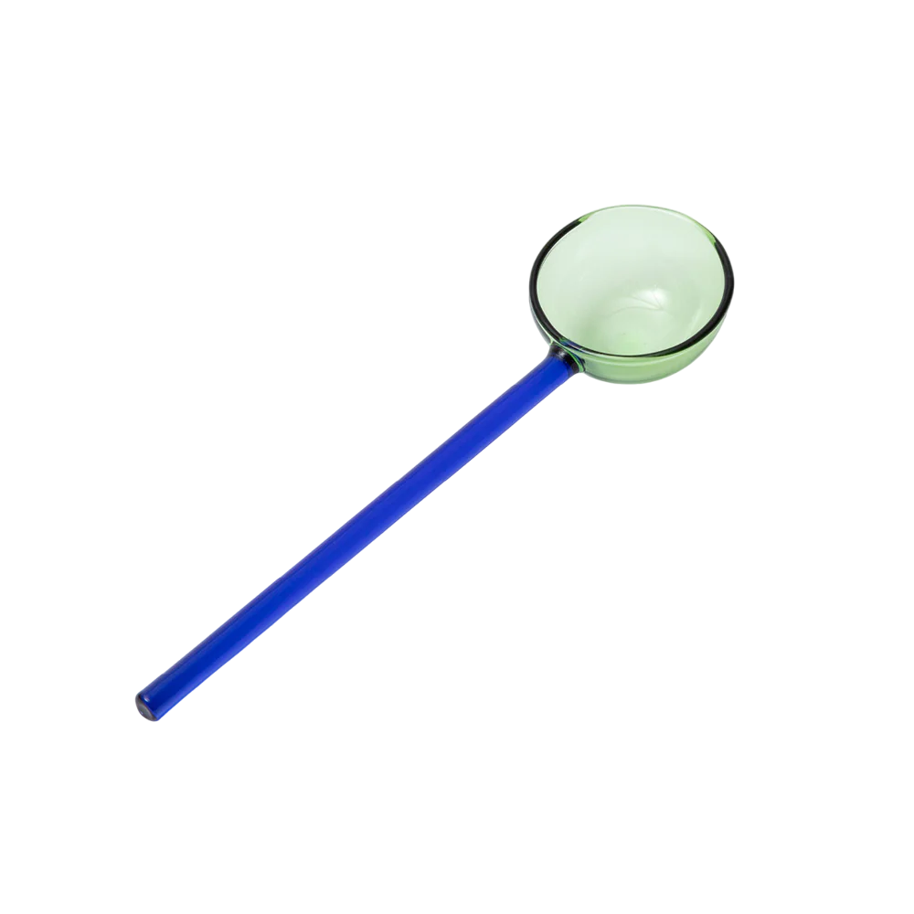 Block Design - Duo Tone Glass Spoon | Green, Blue