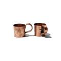 Puebco Heavy Copper Mug in solid copper with a weathered finish, at JUJUHOME London