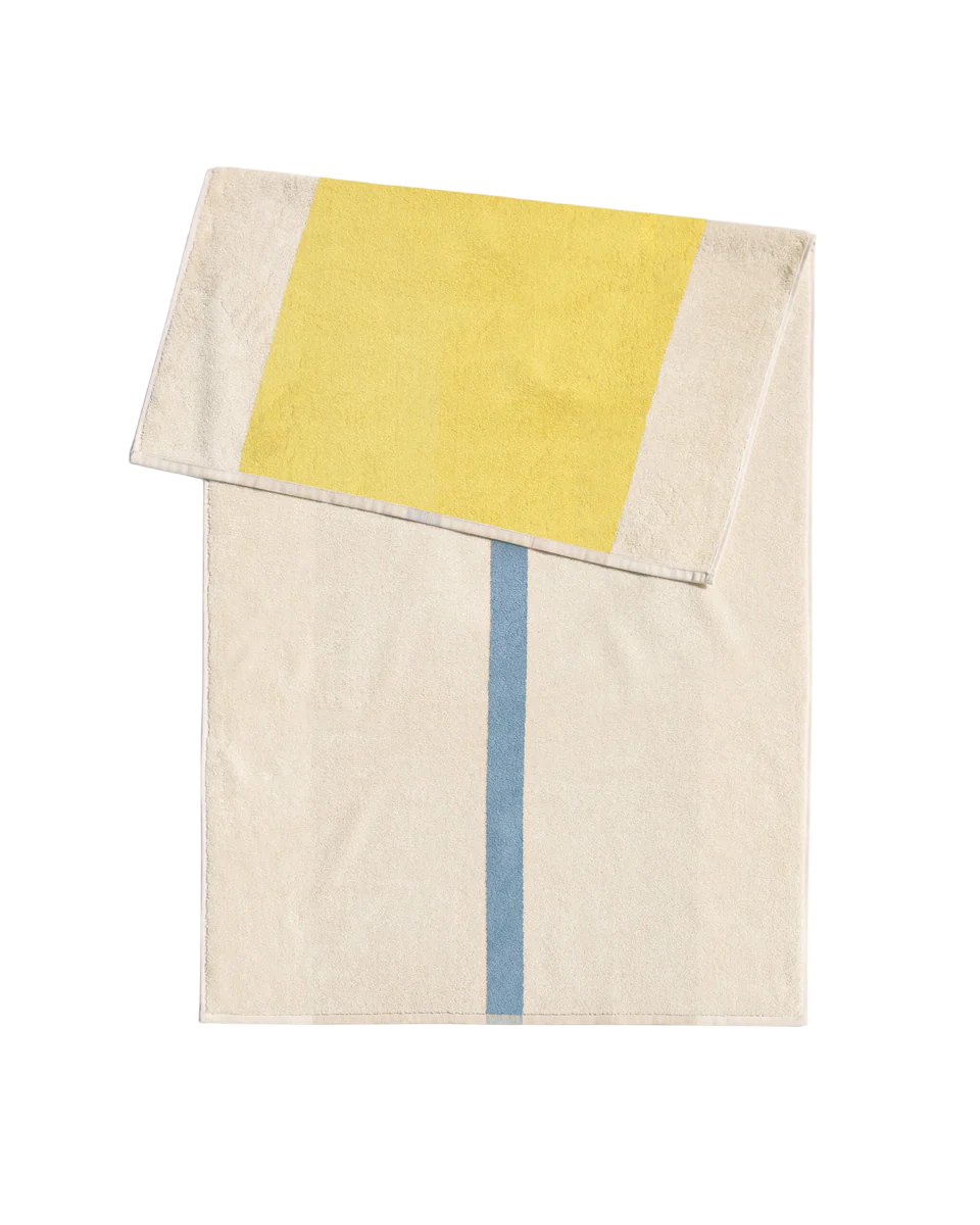 Suite 702 - Beach Towel | Sky Blue & Yellow