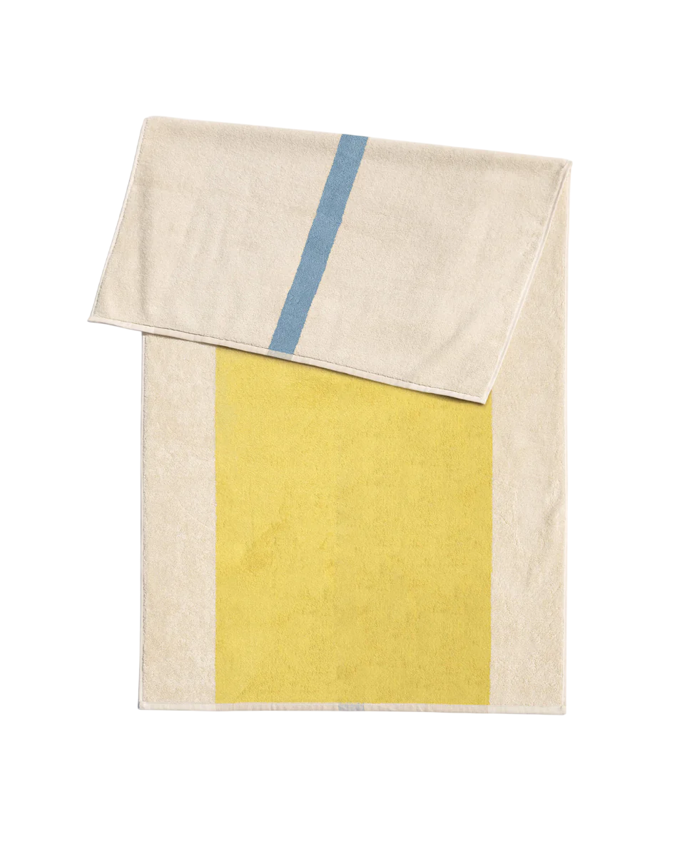 Suite 702 - Beach Towel | Sky Blue & Yellow