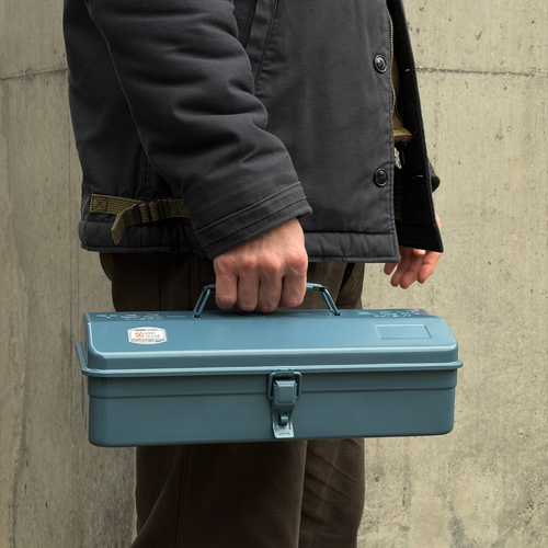 Toyo Steel Camber-top Toolbox Y-350 Duck Blue – detail