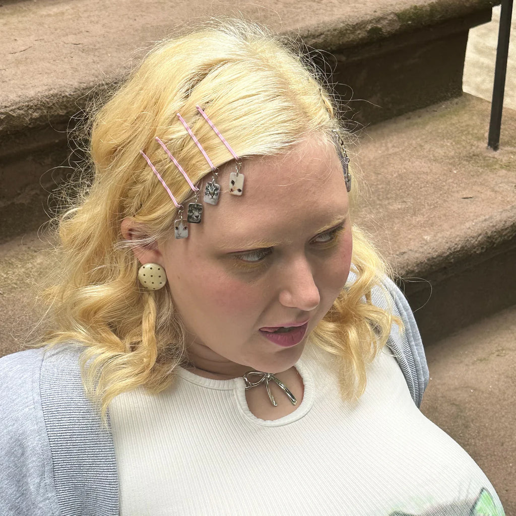 Chunks - Checker Claw | Kitty Bobby Pins