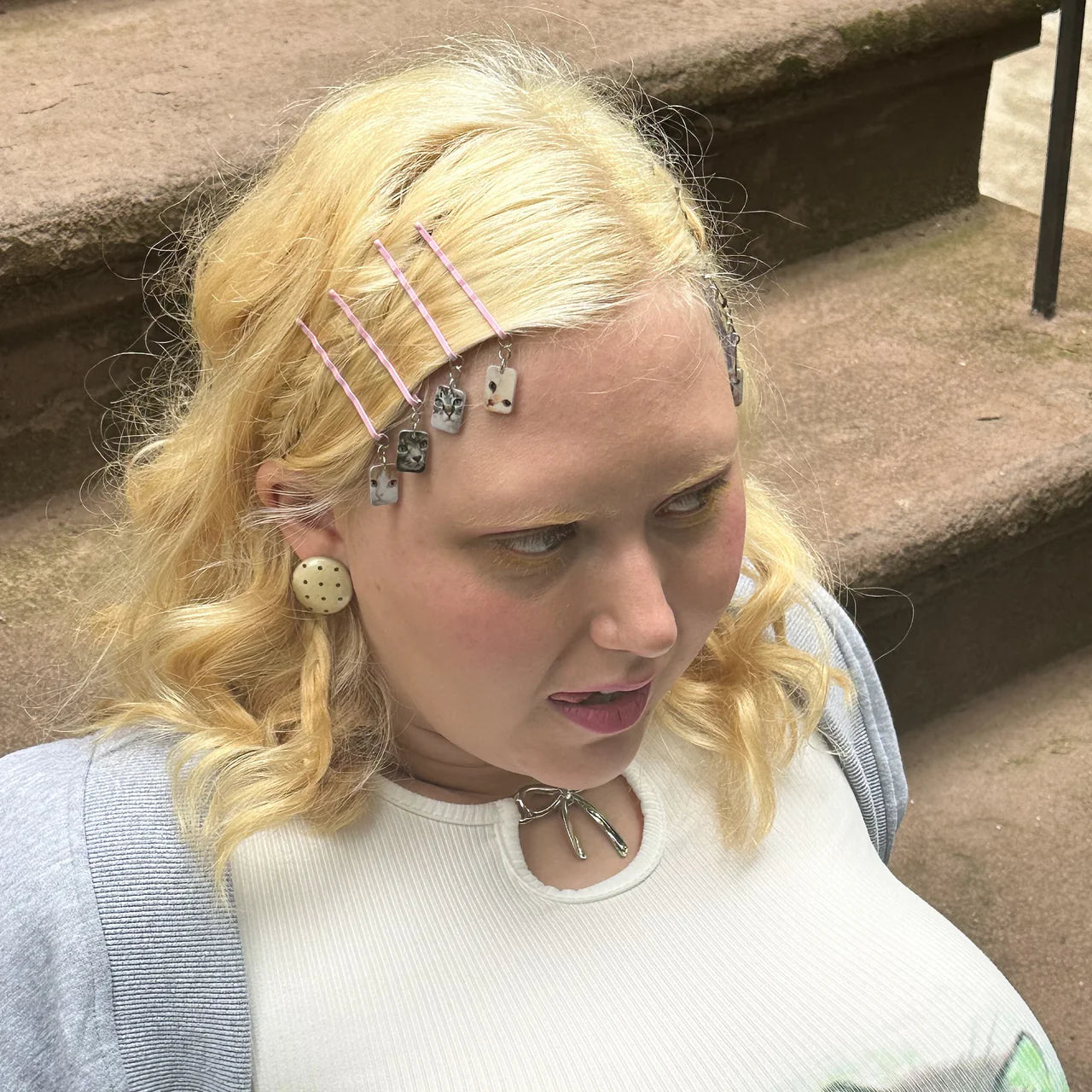 Chunks - Checker Claw | Kitty Bobby Pins