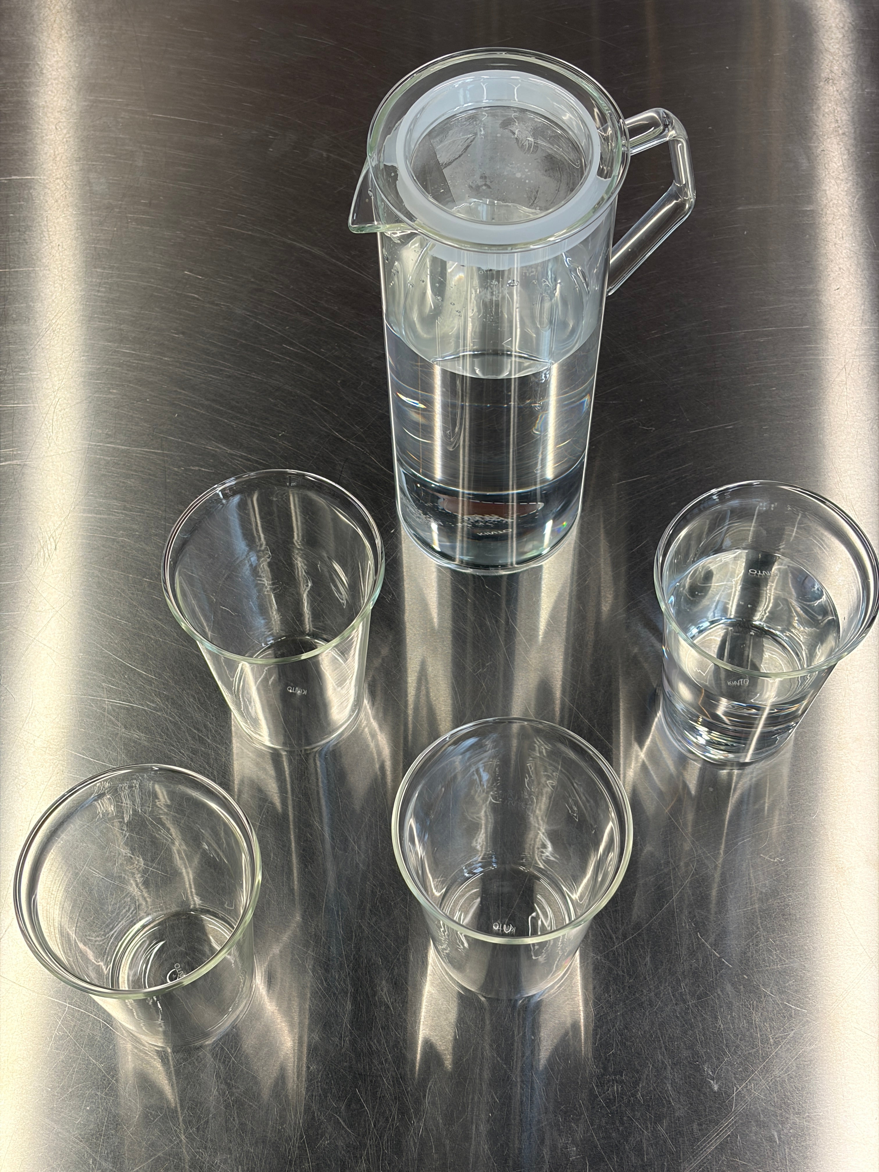 Cast Table Set – Cast water glass 430ml x4 + Water jug 1.2l