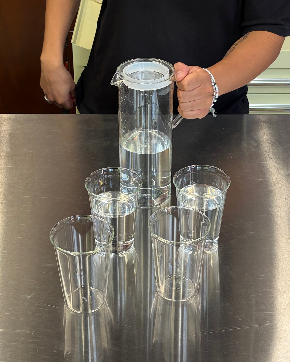 Cast Table Set – Cast water glass 430ml x4 + Water jug 1.2l