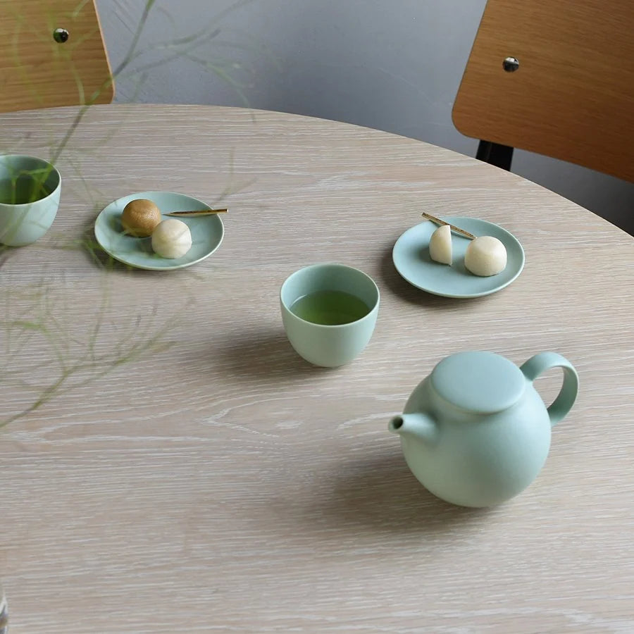 Kinto - Pebble Cup & Saucer | Moss Green