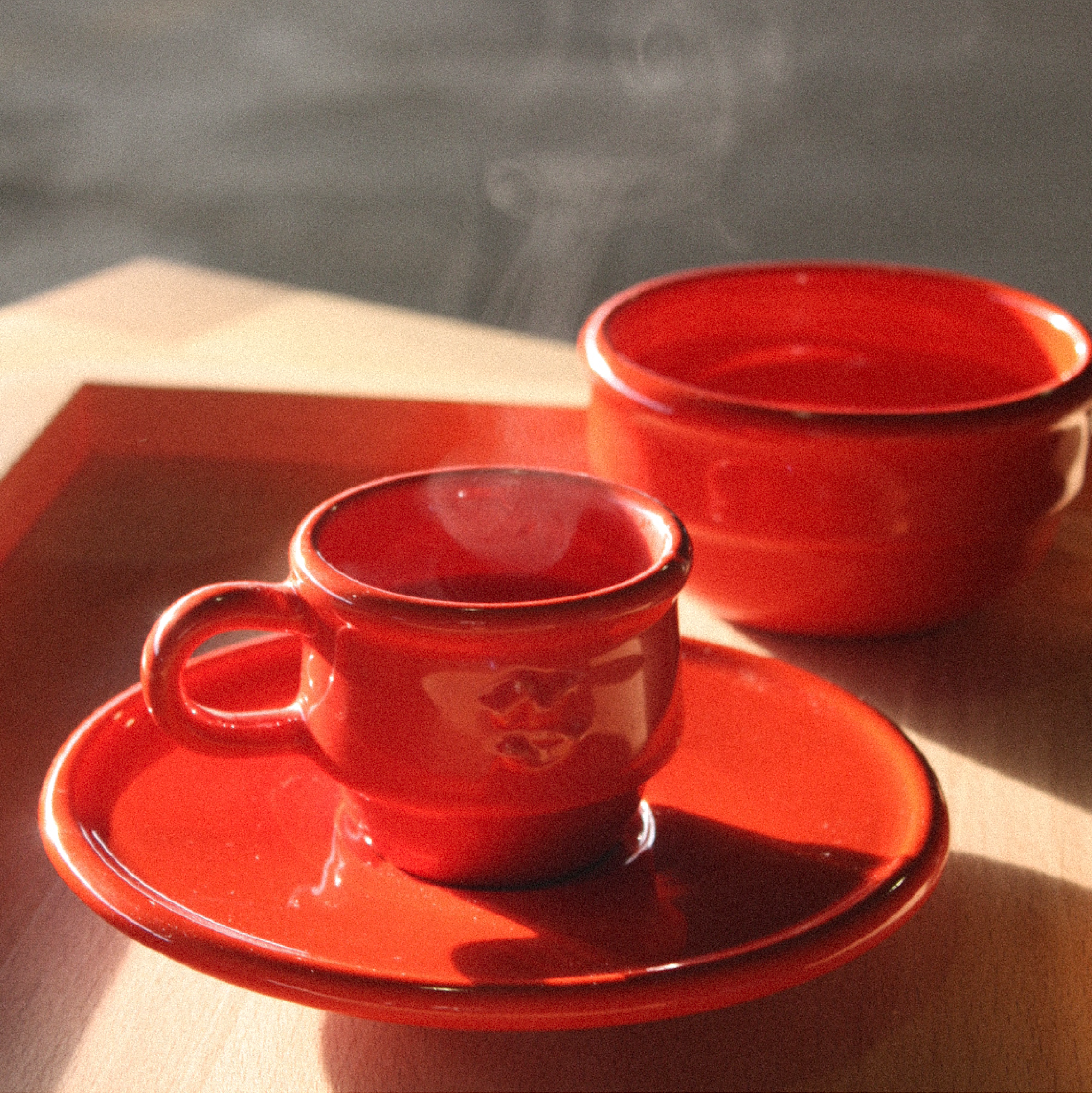 Kantine Espresso Cup Set - Red x Freja Wewer