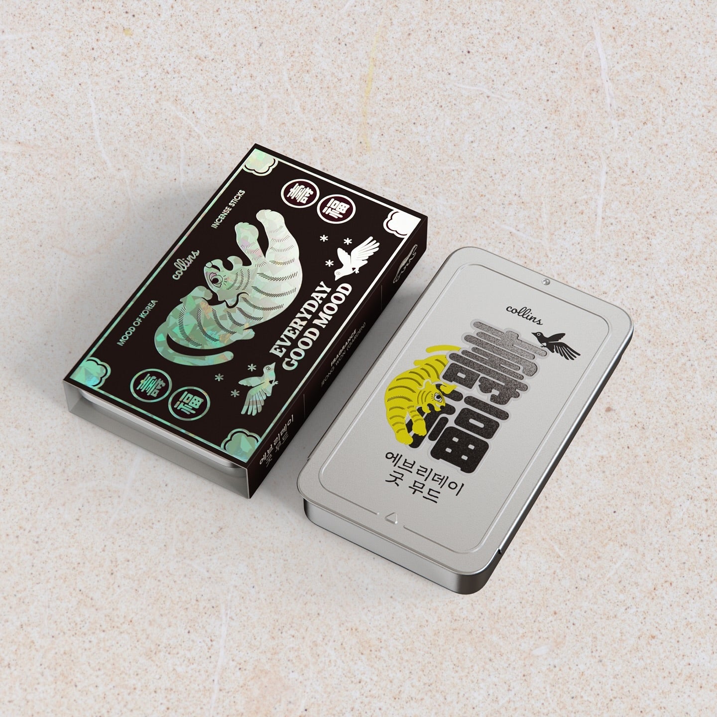 Collins Korean Edition incense packaging