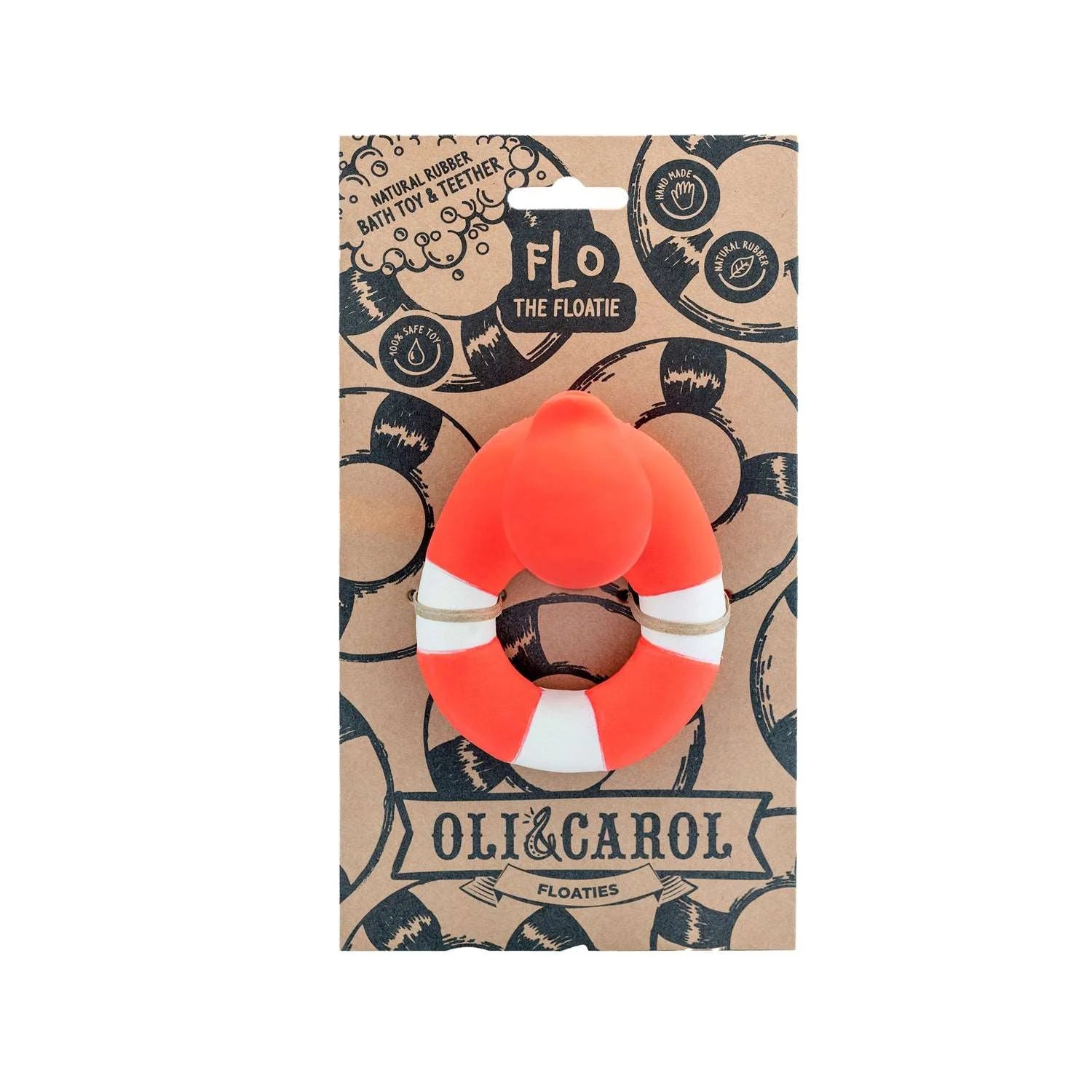 Oli&Carol - Flo the Floatie Red Bath Toy