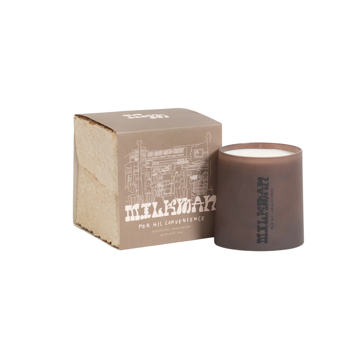 Scented Candle With Lether & Rum Notes – For His Convenience