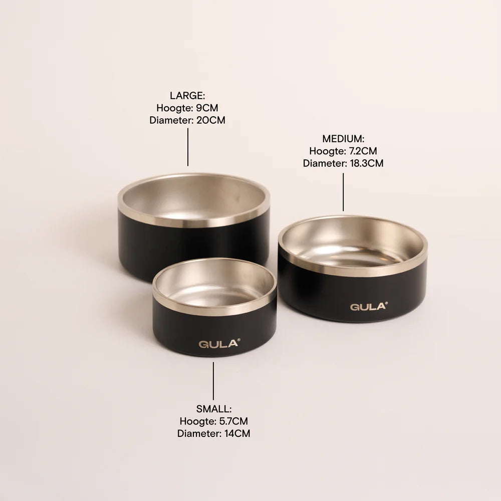 Gula Dog Care - Dog Bowl | Black