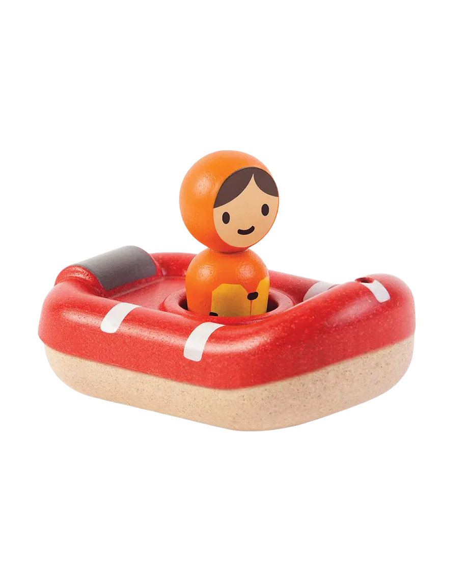 Plan Toys - Coast Guard Boat Bath Toy