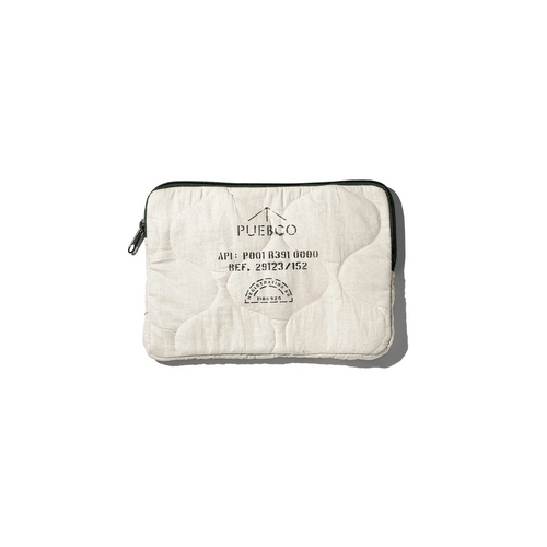 Puebco Quilted Laptop Case Large, a padded quilted case for devices up to 15 inches, at JUJUHOME London