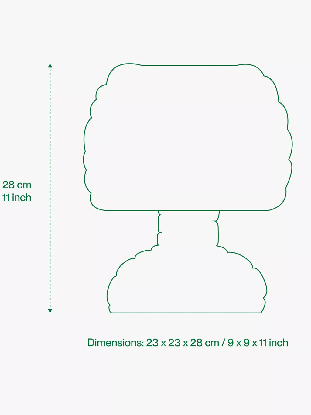 Home Studyo - Freddy Table Lamp | Moss Gloss